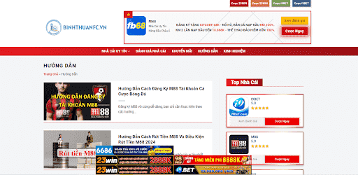 BINHTHUANFC.VN chuyên cung cấp các bài viết đánh giá nhà cái uy tín chân thực