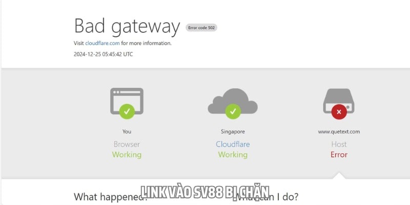 Nhà mạng Việt Nam có thể là nguyên nhân khiến link vào sv88 bị chặn